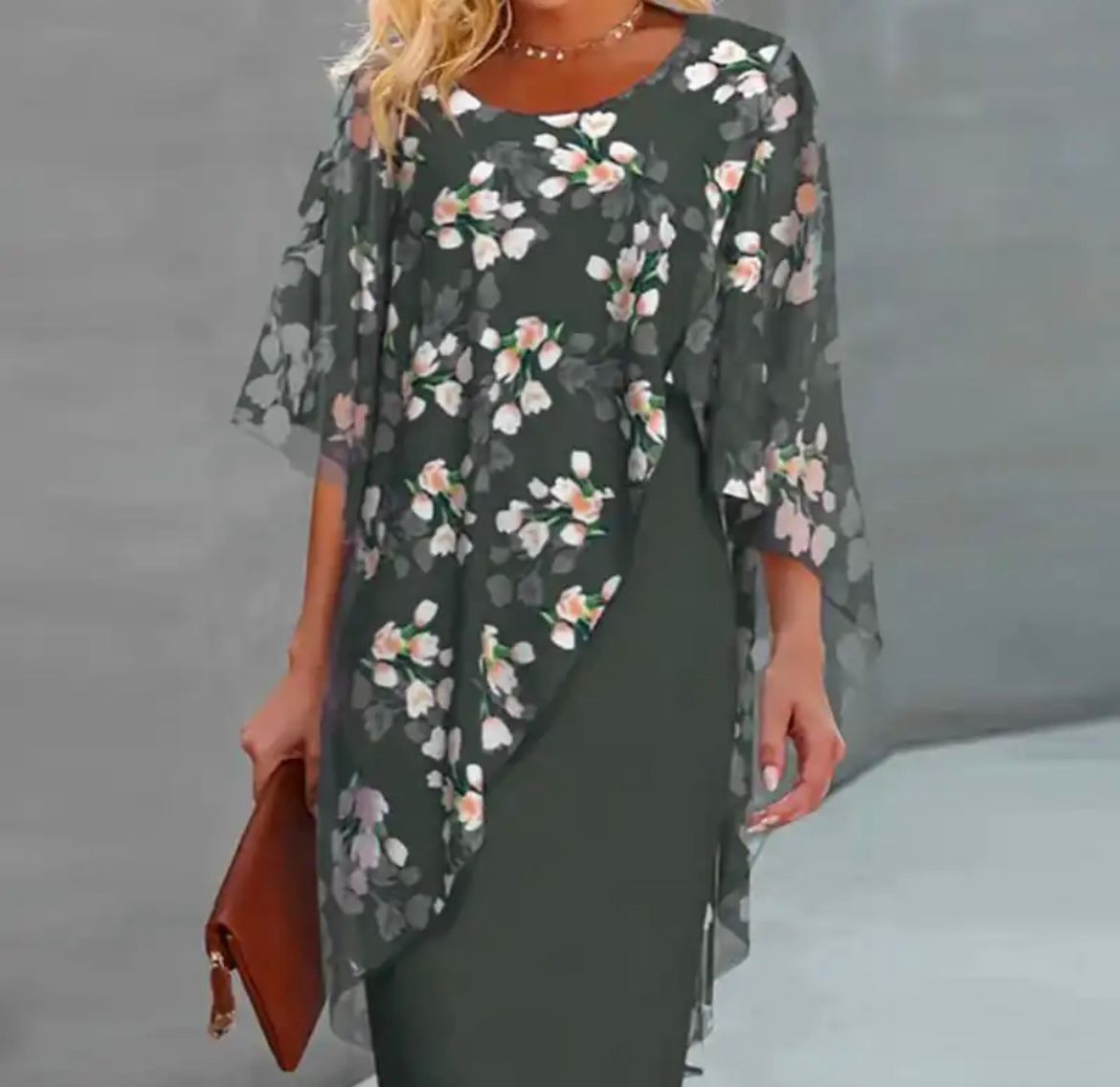 Aurénelle™ | Robe en mousseline imprimée