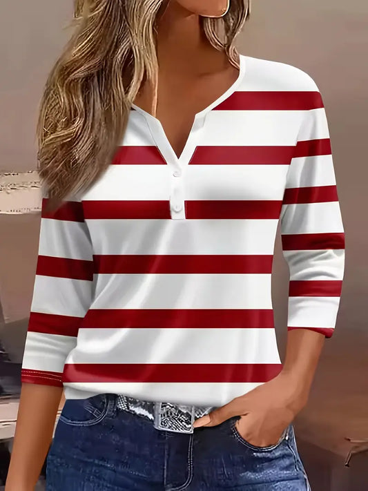 Daliaina™ | Chemise à col V en coton