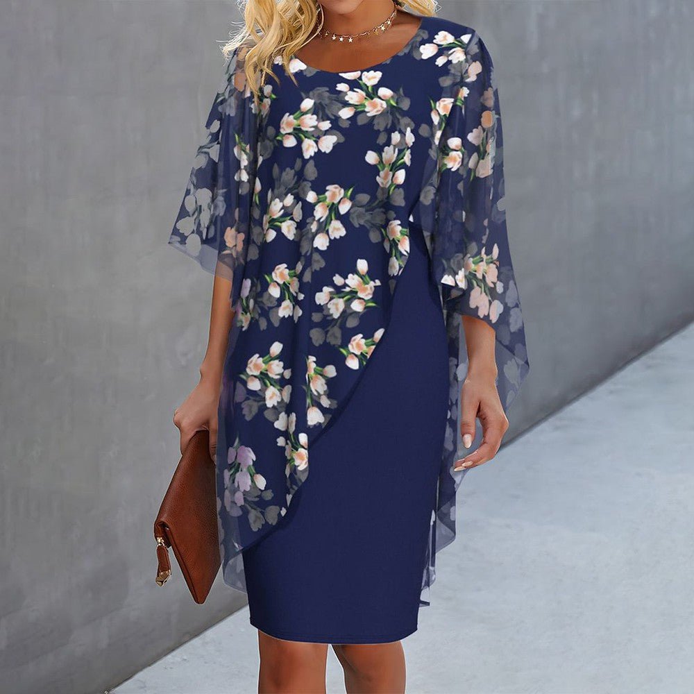Aurénelle™ | Robe en mousseline imprimée