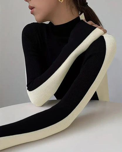 Déliora™ | Pull à col montant en maille