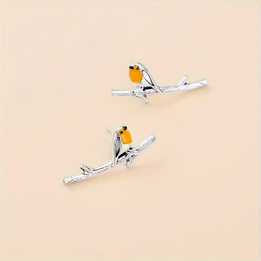 Floria™ | Boucles d'oreilles Oiseau Cartoon Motif ludique et coloré