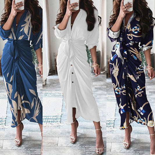 Gaëéa™ | Robe chemise imprimée