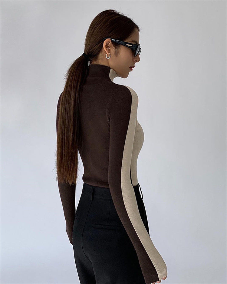 Déliora™ | Pull à col montant en maille