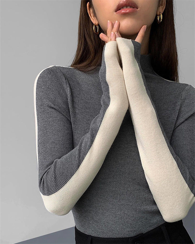 Déliora™ | Pull à col montant en maille