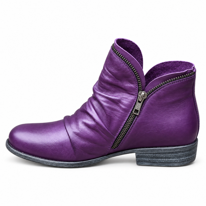 Maëline™ | Bottines Plissées Élégantes et Confortables