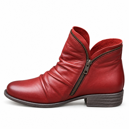 Maëline™ | Bottines Plissées Élégantes et Confortables