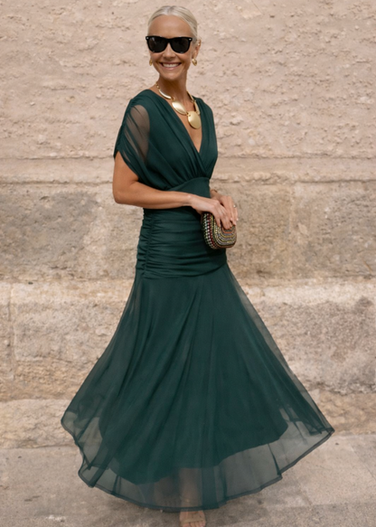 Lia™ | Robe Longue Fluide Élégante