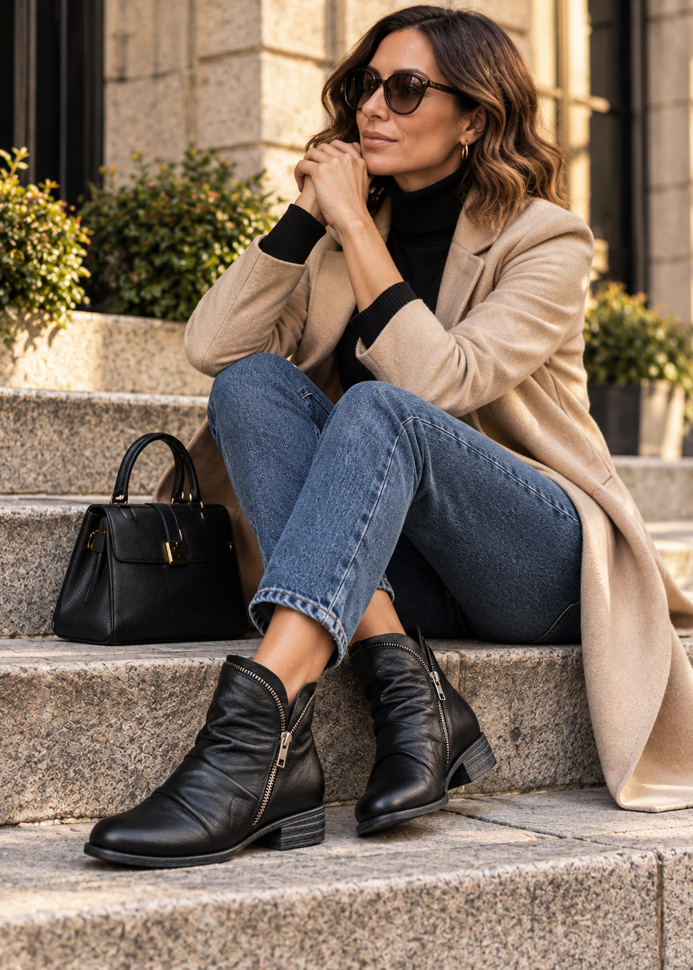 Maëline™ | Bottines Plissées Élégantes et Confortables