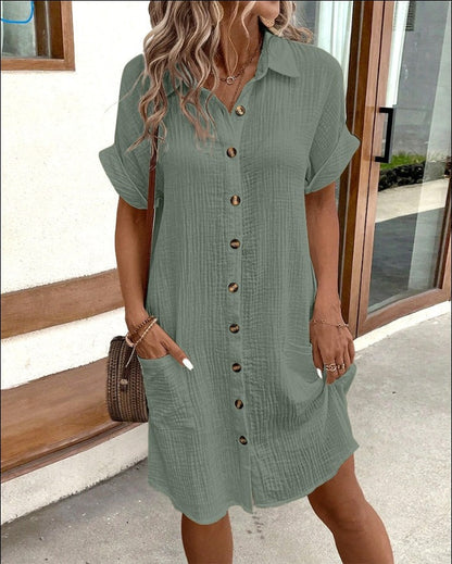 Beloria™ | Robe chemise à col V