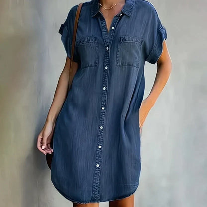 Caliaora™ | Robe midi en denim