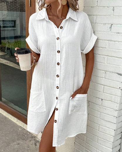 Beloria™ | Robe chemise à col V