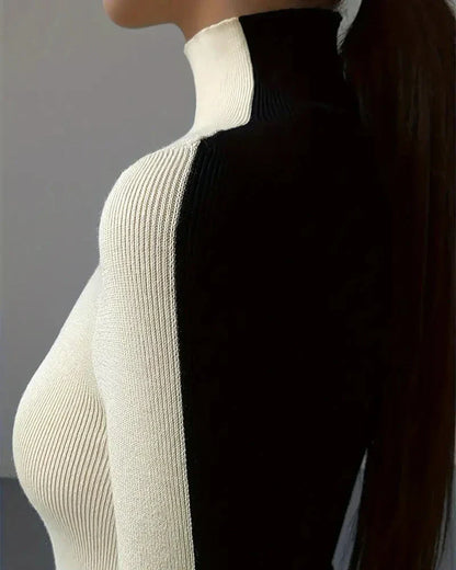 Déliora™ | Pull à col montant en maille