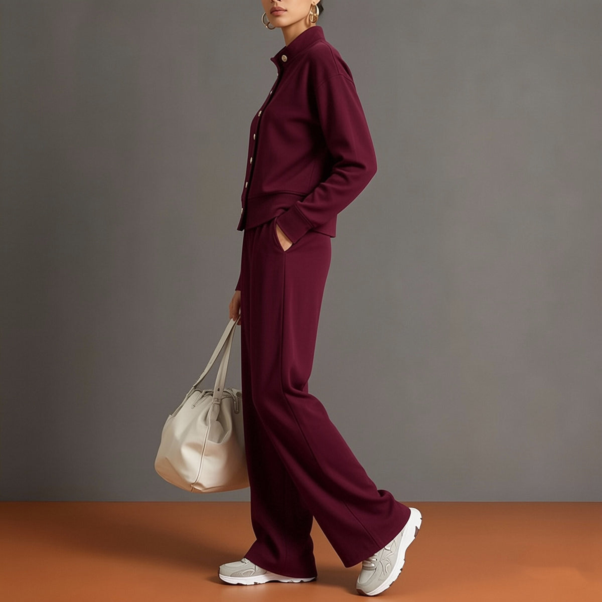 Orphéa™ | Ensemble cocooning chic à boutons dorés