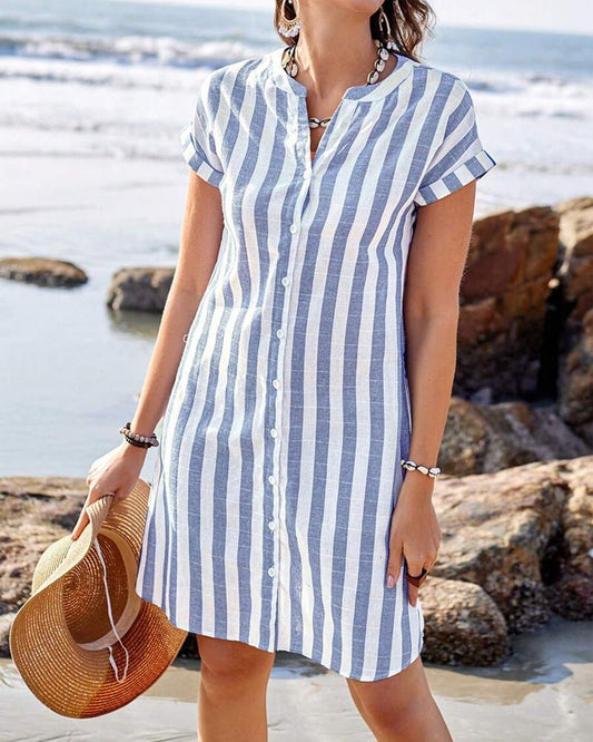 Caliaéa™ | Robe chemise fluide